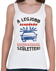 printfashion Rendőr szülinapja november - Női atléta - Fehér (5720122)