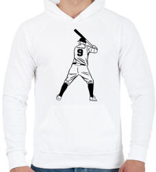 printfashion Baseball - Férfi kapucnis pulóver - Fehér (5094725)