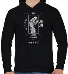 printfashion Jack Hanma - Férfi kapucnis pulóver - Fekete (16172933)