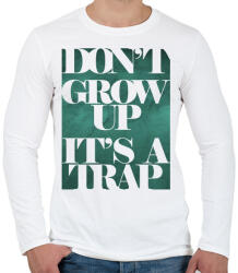 printfashion Trap - Férfi hosszú ujjú póló - Fehér (683956)