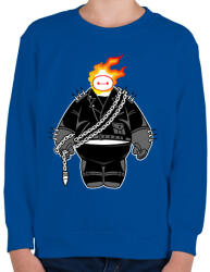 printfashion Nagy szellem - Gyerek pulóver - Királykék (98610)