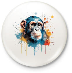 printfashion majom - Kitűző, hűtőmágnes - Fehér (16627866)