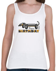 printfashion Lufitacskó Happy birthday felirattal - Női atléta - Fehér (13418476)