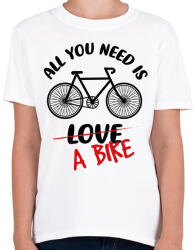 printfashion All you need is - Gyerek póló - Fehér (7432558)