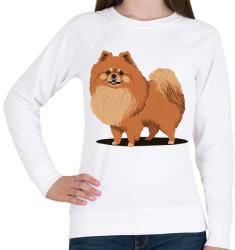 printfashion Pomerániai törpespicc - Női pulóver - Fehér (12673498)