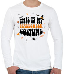 printfashion Halloween costume - Férfi hosszú ujjú póló - Fehér (8753160)