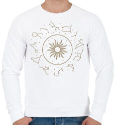 printfashion Horoszkóp minimal - Férfi pulóver - Fehér (6276793)