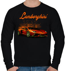 printfashion lamborghini - Férfi pulóver - Fekete (16223361)