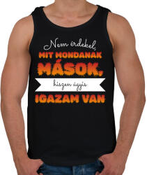 printfashion Igazam van - Férfi atléta - Fekete (7522646)