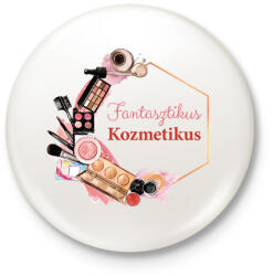 printfashion Fantasztikus Kozmetikus - Kitűző, hűtőmágnes - Fehér (6552872)
