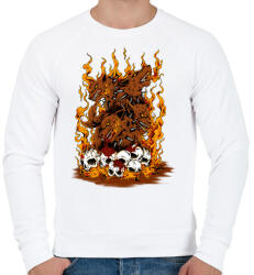 printfashion Harag - Férfi pulóver - Fehér (394765)