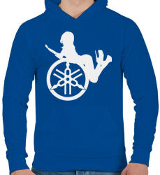 printfashion Yamahaa girl - Férfi kapucnis pulóver - Királykék (2237891)
