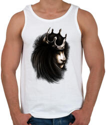 printfashion Oroszlán trón - Férfi atléta - Fehér (318371)