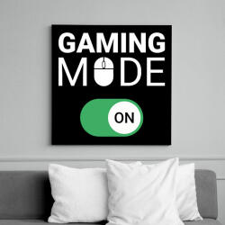 printfashion Gaming mode on! - Vászonkép - Fekete (11451737)