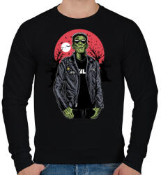 printfashion Metál Frank - Férfi pulóver - Fekete (1040)