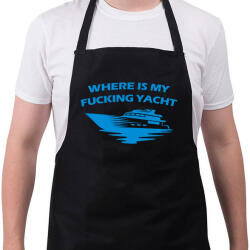 printfashion Yacht - Kötény - Fekete (14147171)