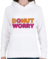 printfashion Donut-01 - Női kapucnis pulóver - Fehér (5267019)