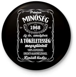 printfashion Prémium minőség, egyedi évszámmal! - Kitűző, hűtőmágnes - Fekete (3095173)