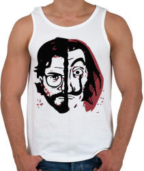 printfashion Money Heist - A Nagy Pénzrablás - La Casa de Papel - Férfi atléta - Fehér (5769512)