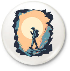 printfashion Túrázó - Kitűző, hűtőmágnes - Fehér (15590997)