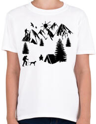 printfashion túrázás - Gyerek póló - Fehér (4619795)