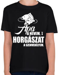 printfashion Peca Fehér - Gyerek póló - Fekete (931876)