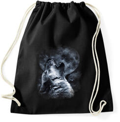 printfashion wolf - Sportzsák, Tornazsák - Fekete (4083694)
