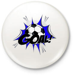 printfashion Goal - Kitűző, hűtőmágnes - Fehér (14847581)
