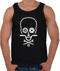 printfashion Bike Skull - Férfi atléta - Fekete (1646156)