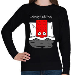 printfashion Lábakat láttam! - Női pulóver - Fekete (1087177)
