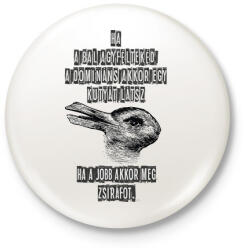 printfashion agyfélteke probléma kutya ws zsiráf - Kitűző, hűtőmágnes - Fehér (11552762)