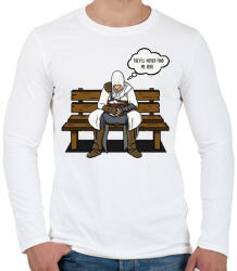 printfashion Assasins Creed - Férfi hosszú ujjú póló - Fehér (1732297)