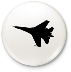 printfashion Repülő gép - Kitűző, hűtőmágnes - Fehér (3090560)