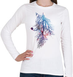 printfashion My roots - Női hosszú ujjú póló - Fehér (229286)