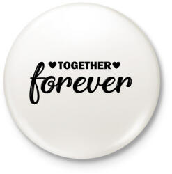 printfashion Örökké együtt - páros 1 - Kitűző, hűtőmágnes - Fehér (6068916)