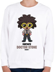 printfashion Doctor Stone - Fortnite Season 7 - Gyerek pulóver - Fehér (5356264)
