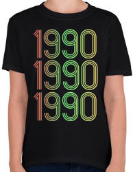printfashion 1990 - Gyerek póló - Fekete (4278265)