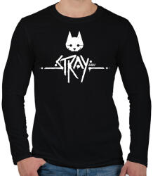 printfashion Stray - Férfi hosszú ujjú póló - Fekete (7579186)