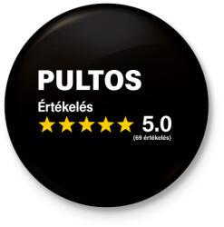 printfashion Pultos Értékelés ***** 5.0 (69 értékelés) - Kitűző, hűtőmágnes - Fekete (16416867)