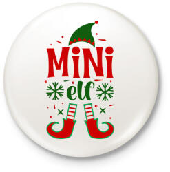 printfashion Mini elf - Kitűző, hűtőmágnes - Fehér (10756090)