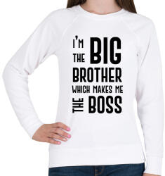 printfashion Big brother boss - Női pulóver - Fehér (7011604)