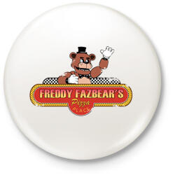 printfashion fnaf logó (kopott) - Kitűző, hűtőmágnes - Fehér (14630015)