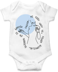 printfashion Április végén - Gárdonyi Géza - Baba Body - Fehér (7121489)