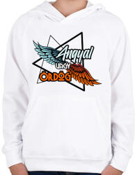 printfashion anygal vagy ördög - Gyerek kapucnis pulóver - Fehér (6844929)