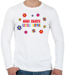 printfashion Stay trippy litlle hippie - Férfi hosszú ujjú póló - Fehér (7107294)