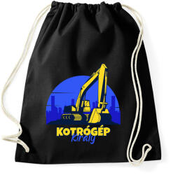 printfashion Kotrógép király - Sportzsák, Tornazsák - Fekete (4762405)