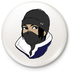 printfashion R6 Frost - Kitűző, hűtőmágnes - Fehér (3079035)