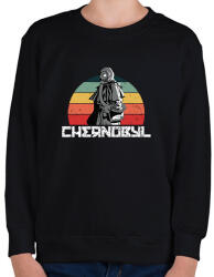 printfashion Csernobil - Gyerek pulóver - Fekete (1658959)