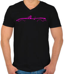 printfashion MazdaMBpink - Férfi V-nyakú póló - Fekete (15819438)