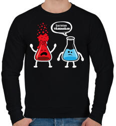 printfashion Szerintem túlreagálod! - Férfi pulóver - Fekete (16424262)